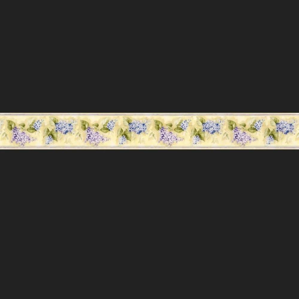 Wallpaper Border Vintage Blue & Purple Lilac